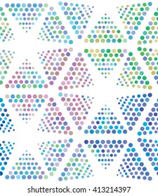 Vector dot pattern. Geometric color background