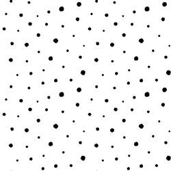 Vector dot pattern. Seamless background from brush strokes. Sketchy hand drawn graphic print. Black and white dotted background. Grung painted ornament. Wallpaper, furniture fabric, textile.