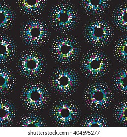 Vector dot seamless pattern. Abstract geometric background
