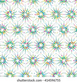 Vector dot seamless pattern. Abstract geometric background