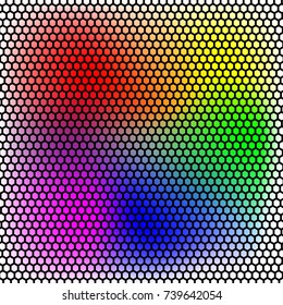 Vector Dot Texture. Color Illustration.