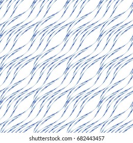 Vector dot wavy pattern. Geometric background