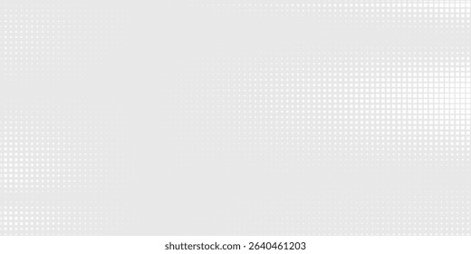 Vector dot white gray wave light technology texture background. Abstract big data digital concept art simple