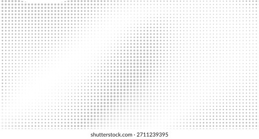 Fondo de textura de tecnología de luz de onda gris blanco de punto de Vector. Arte Abstractas del concepto digital de big data simple