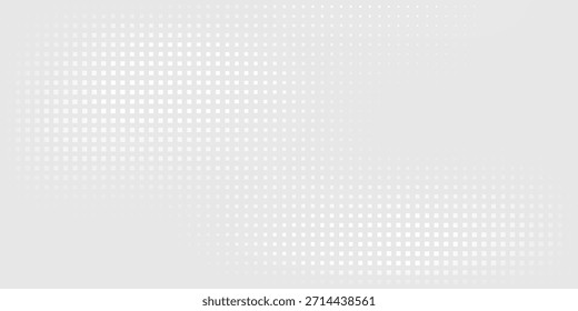 Vector dot white gray wave light technology texture background. Abstract big data digital concept art simple. Eps 10 vector
