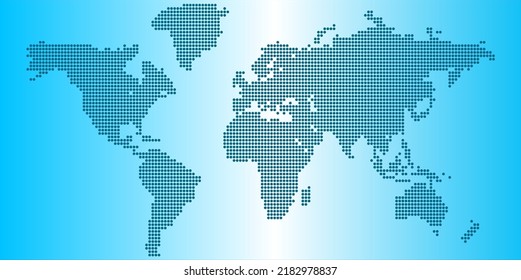 Vector Dot World Map Business Technology Stock Vector (Royalty Free ...