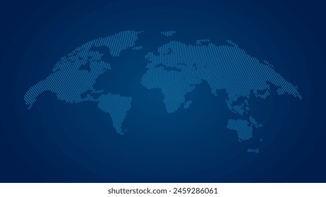 Vector Dot World Map for Global Projects and Presentations