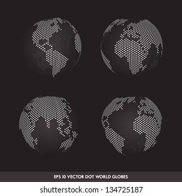 Vector Dot Worldmap Set