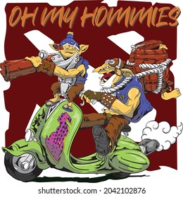 diseño de carácter divertido de vectores dota 2 techies