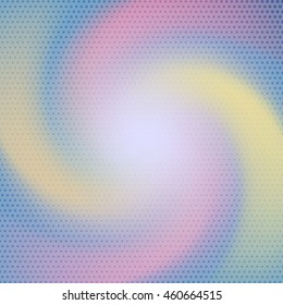 vector doted curve shaped and colorful twist shape background illustration