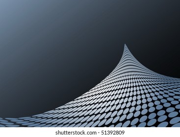 Vector doted hill abstraction