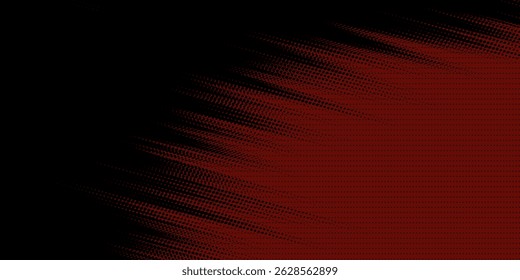 Vector dots glitter or halftone glitter pattern texture Pop Art Style Background. red halftone on black background. EPS 10