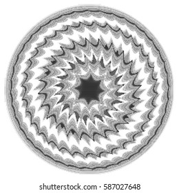 Vector dots halftone. Black dots on white background. texture round  Star with rays white  in space isolated, vector, black and white portal. abstraction