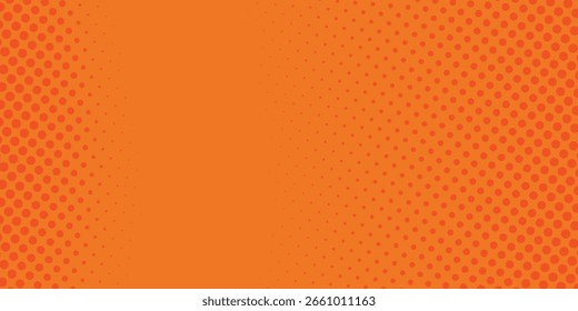 Vetor pontos meio-tom laranja cor padrão textura gradiente com tecnologia digital design moderno simples bom