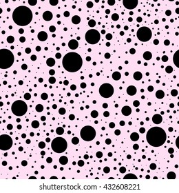 Vector dots pattern. Seamless vector background.
