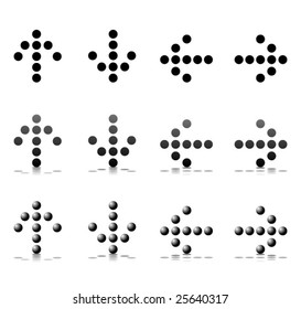 Vector Dotted Arrows