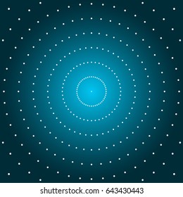 Vector dotted circle