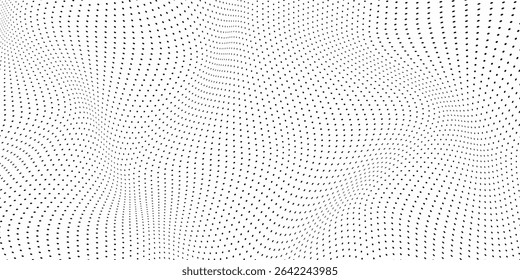 Vector dotted grid seamless pattern for bullet journal. Black point texture abstract simple