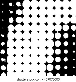 Vector Dotted Grunge Texture . Abstract Dots Overlay Texture . Light Distressed Background with Halftone Effects. Ink Print Distress Background . Halftone Dots Grunge Texture .