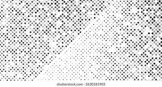 Vector dotted halftone gradient texture. Vanishing polka dot background. Repeating dots gradation abstract simple art