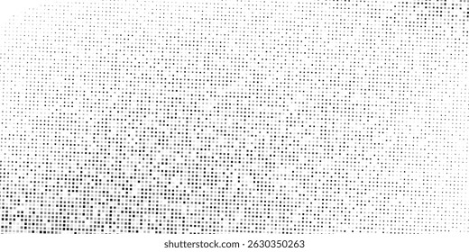 Vector dotted halftone gradient texture. Vanishing polka dot background. Repeating dots illustration