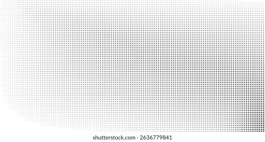 Vector dotted halftone gradient texture. Vanishing polka dot background. Repeating dots gradation abstract
