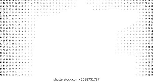 Vector dotted halftone gradient texture. Vanishing polka dot background. Repeating dots gradation pattern abstract modern