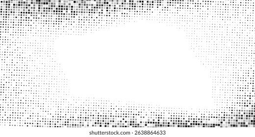 Vector dotted halftone gradient texture. Vanishing polka dot background design abstract