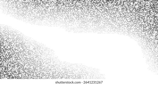 Vector dotted halftone gradient texture. Vanishing polka dot background. Repeating dots gradation pattern abstract