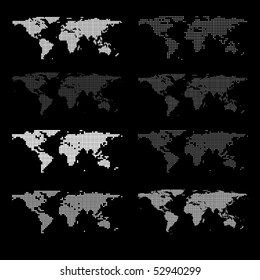 Vector dotted Map