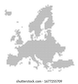 Vector Dotted Map Of Europe