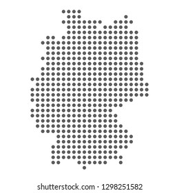 Vector dotted map of Germany.