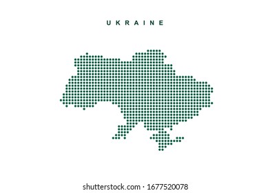 Mapa con puntos vectoriales de Ucrania