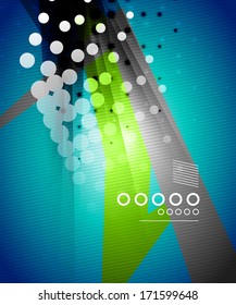 Vector dotted modern techno abstraction | business | technology modern background
