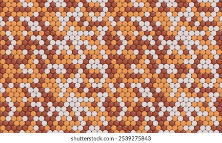 Vector dotted pattern with colorful geometric circles. Perfect for textile, seamless wallpapers, and trendy abstract backgrounds for modern design.