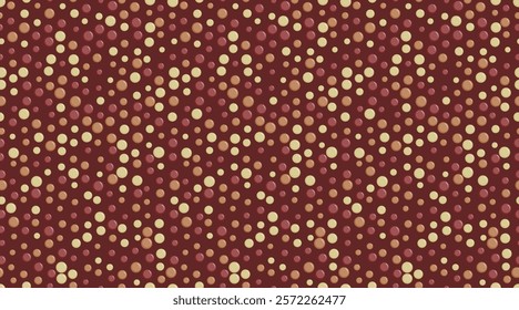Vector dotted pattern with colorful geometric circles. Perfect for textile, seamless wallpapers, and trendy abstract backgrounds for modern design.