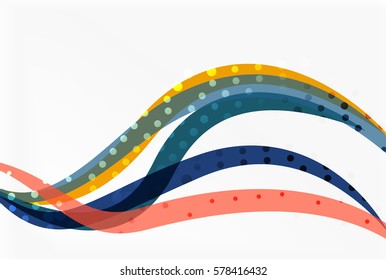 Vector dotted wave template. Background for workflow layout, diagram, number options or web design