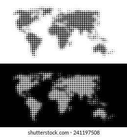 vector dotted world map