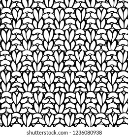 Vector Double Moss Stitch Pattern. American Moss Stitch. Сotton hand-knitted fabric material. High detailed knitting boundless background. Hand-drawn doodles jersey knitwear.