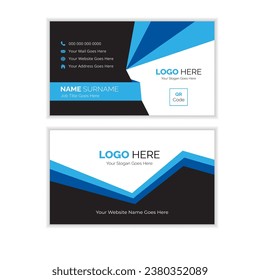 Vector double-sided creative, Modern and clean style professional business card template and Visiting card for business and personal use. 