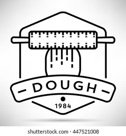 Vector Dough Icon with Linear Style