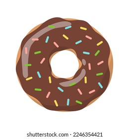 Vector doughnut isolated on white background