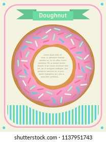 vector doughnut template background for brochure banner or publication