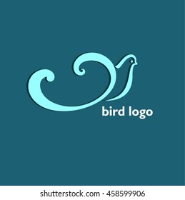 Vector Dove Logo. 