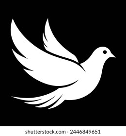  Vector of Dove on Crisp White