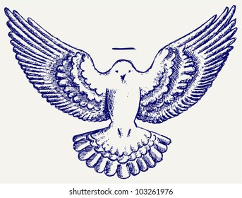 Vector dove symbol