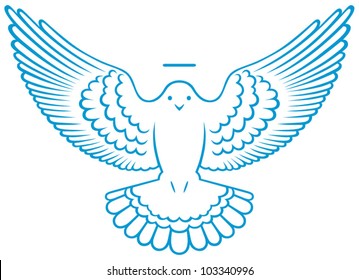 Vector dove symbol