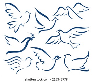 Vector dove symbol