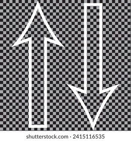  Vector
Up and down arrow flat style. Vector illustration icon isolated on white background. 2002