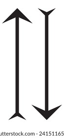  Vector
Up and down arrow flat style. Vector illustration icon isolated on white background. 2002